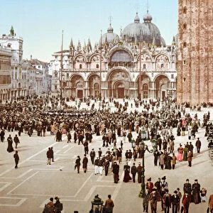 St. Marks Square, Venice, 1890-1900 (chromolitho)
