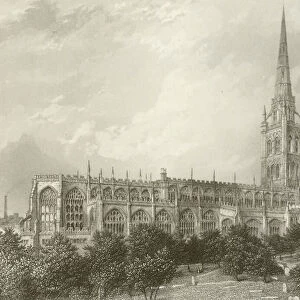 St Michaels Church, Coventry (engraving)