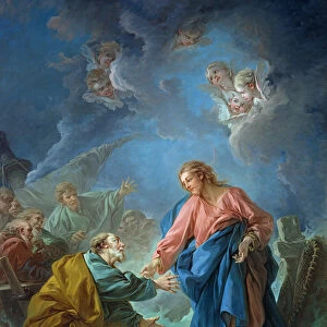 St. Peter Invited to Walk on the Water, 1766 (oil on canvas)