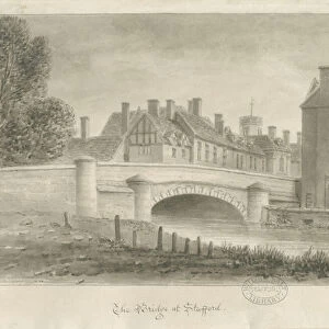 Stafford - Bridge: sepia drawing, 1841 (drawing)