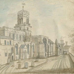 Stafford - St. Marys Church: water colour painting, nd [c 1790] (painting)