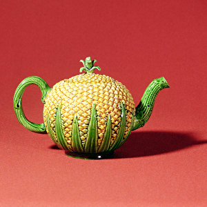 Staffordshire Pineapple teapot, c. 1760 (creamware)