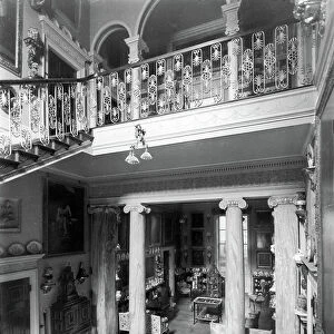 The staircase at Newby Hall, Yorkshire, from The Country Houses of Robert Adam, by Eileen Harris, published 2007 (b/w photo)