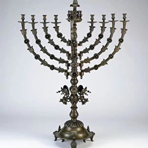 Standing Hanukkah Lamp for a Synagogue, 1770 / 1771 (dedication)