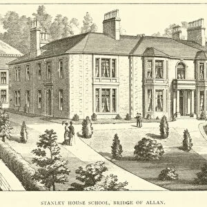 Stanley House School, Bridge of Allan (engraving)