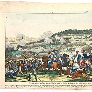 The Start of the Battle of Waterloo, the Prussian side, 18 June 1815