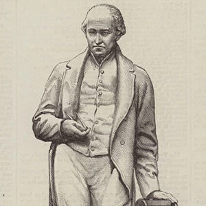 Statue of James Watt, by A Munro, at Birmingham (engraving)