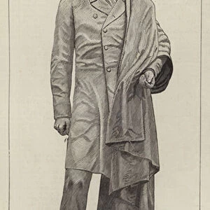 Statue of Lord Lawrence, for Calcutta, by T Woolner, RA (engraving)