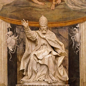 Statue of Pope Urban VIII, 1635-1640 (Marble sculpture)