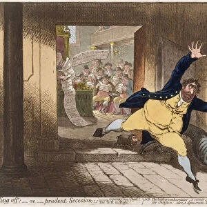 Stealing Off, or Prudent Secesion, published by Hannah Humphrey in 1798