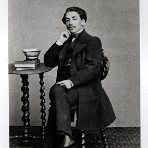 Stephane Mallarme (1842-98) aged 19 (b / w photo)