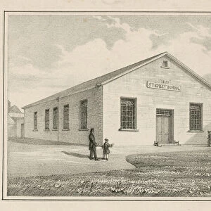 Stepney School in Stepney (engraving)