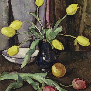 Still-Life with Tulips (oil on canvas)