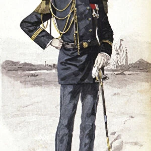 Stone Loti in a Navy Uniform
