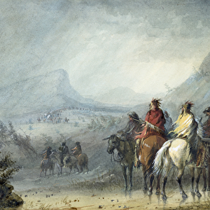Storm: Waiting for the Caravan, 1858-60 (w / c on paper)