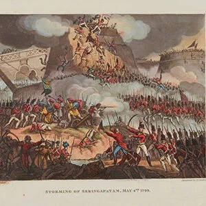 Storming of Seringapatam (4 May 1799), 1818 (aquatint)