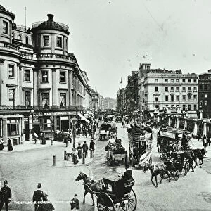 The Strand and Charing Cross, 1897 (b / w photo)