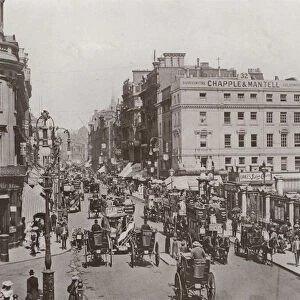 The Strand, from near Charing Cross, looking East (b / w photo)