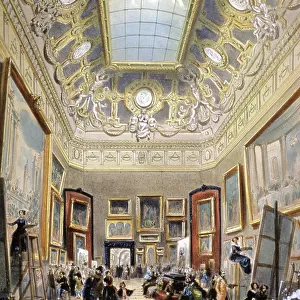 Study Day at the Louvre, c.1850 (lithograph)