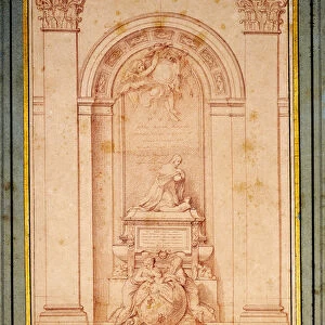 A Study for the Funerary Monument of the Cardinal de Fleury