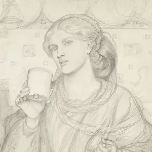 Study for The Loving Cup (pencil on paper)