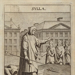 Sulla, Roman general and statesman (engraving)