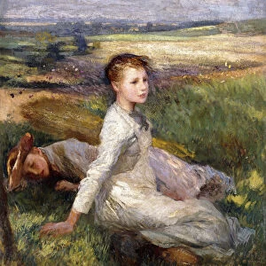 Summer in the Fields, (oil on canvas)