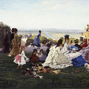 Sunday in Bellevue, 1874 (oil on canvas)