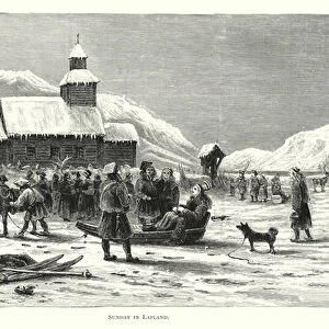 Sunday in Lapland (engraving)