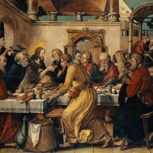 The Last Supper (mixed media on canvas)