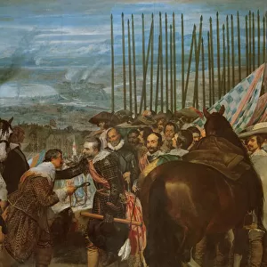 The Surrender of Breda, 1625, c. 1635 (oil on canvas) (detail of 30730)