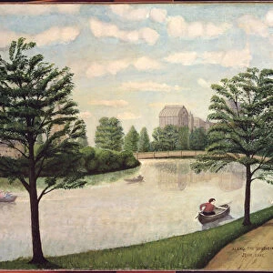 Along the Susquehanna (oil on canvas)