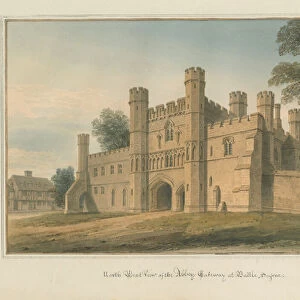 Sussex - Battle - Abbey Gateway, 1824 (w / c on paper)
