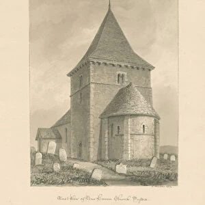 Sussex - Newhaven Church: sepia drawing, 1830 (drawing)