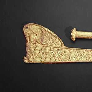 Sword hilt and scabbard (gold)