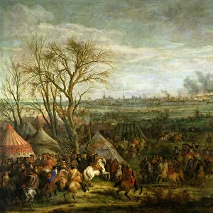 The Taking of Cambrai in 1677 by Louis XIV (1638-1715), late 17th century (oil on canvas)