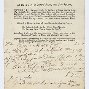Tallow Chandler, William Lewis, trade card (engraving)