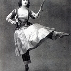 Tamara Karsavina in the ballet Petrouchka, 1911 (b / w photo)