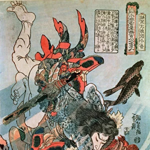 Tameijiro dan Shogo grappling with an adversary under water