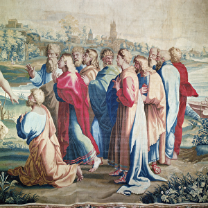 Tapestry depicting the Acts of the Apostles, the calling of Saint Paul (detail of the apostles)