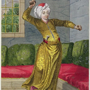 Tchingui, Turkish Dancer, 18th century (engraving)