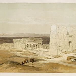 Temple of Edfu, ancient Apollinopolis, Upper Egypt, from "Egypt and Nubia", Vol