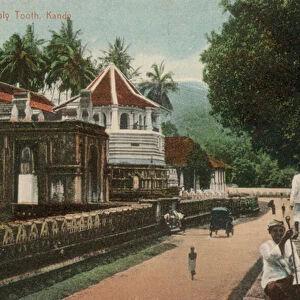 Temple of the Holy Tooth, Kandy, Ceylon (photo)