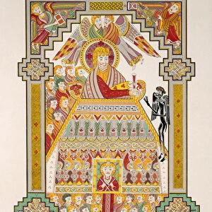 Temptation of Christ, from a facsimile copy of the Book of Kells