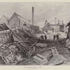 The Terrible Boiler Explosion at Barking (litho)