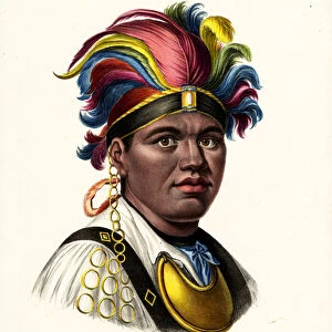 Thayendanegea, 1824 (colour litho)