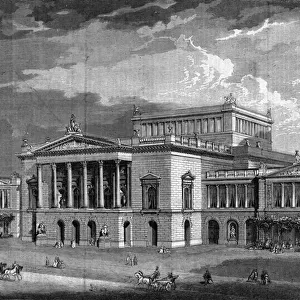 Theater in Leipzig, beginning of construction by Berlin architect Langhaus