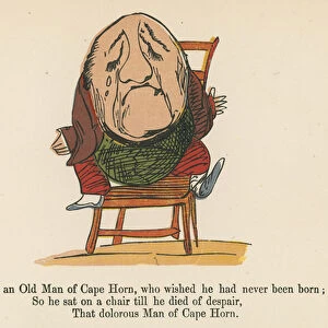 "There was an Old Man of Cape Horn, who wished he had never been born", from A Book of Nonsense, published by Frederick Warne and Co. London, c. 1875 (colour litho)