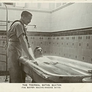 The Thermal Baths, Buxton (b / w photo)