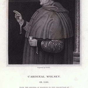 Thomas Wolsey, English politician, archbishop and cardinal of the Catholic Church (engraving)